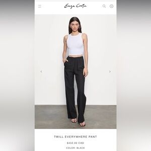 Enza Costa Twill Everywhere Pant - Perfect Condition